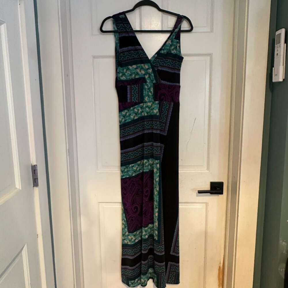 Karina Adele Maxi Dress Black Paisley